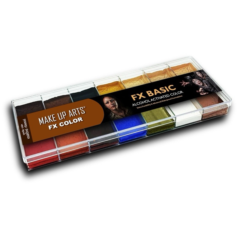 FX BASIC Alcohol Activated Color Palette 14 สี สีแอลกอฮอล์แต่งเอฟเฟ็กซ์ แถมฟรี น้ำยา FX Color Activator 30 มล. 1 ขวด - Image 4