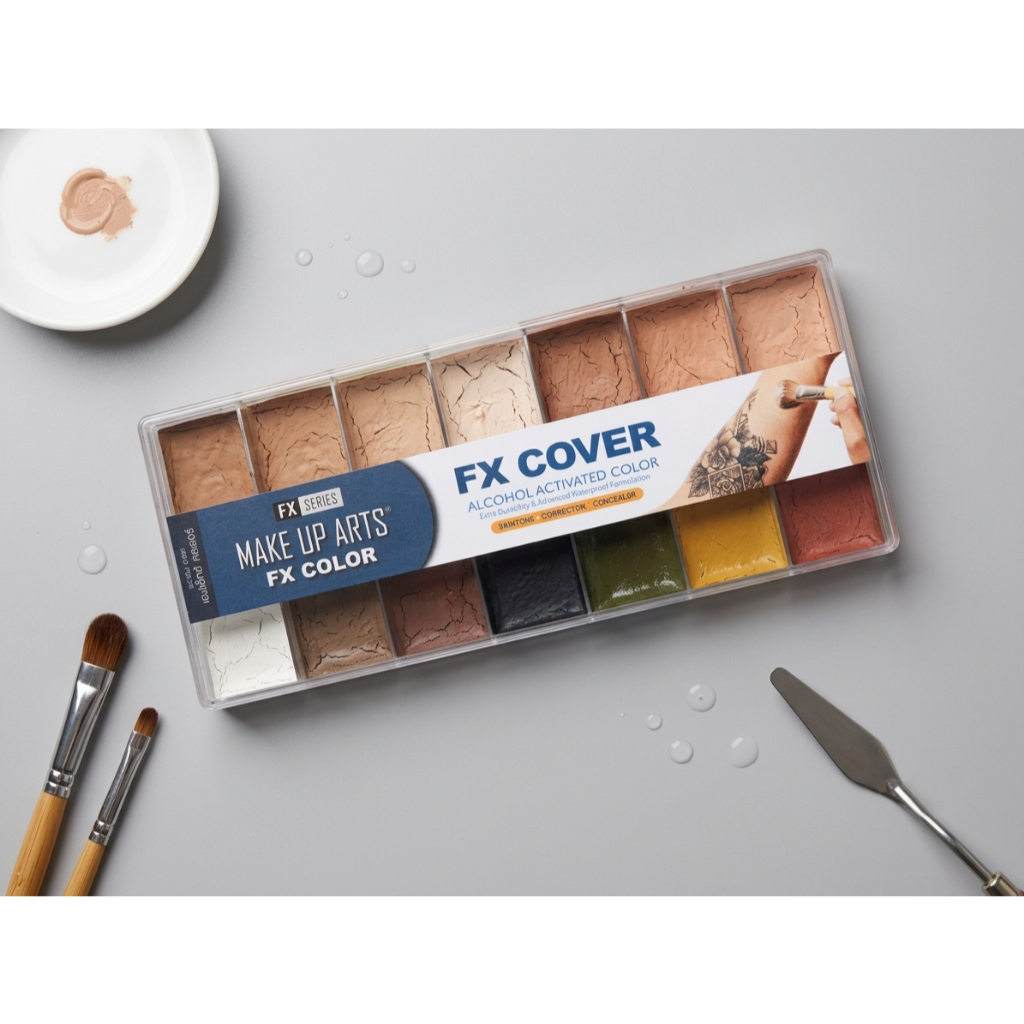 สีแอลกอฮอลปิดรอยสัก FX COVER Alcohol Activated Color Skintone + Corrector + Concealer 14 สี แถม FX Color Activator 30 มล - Image 3