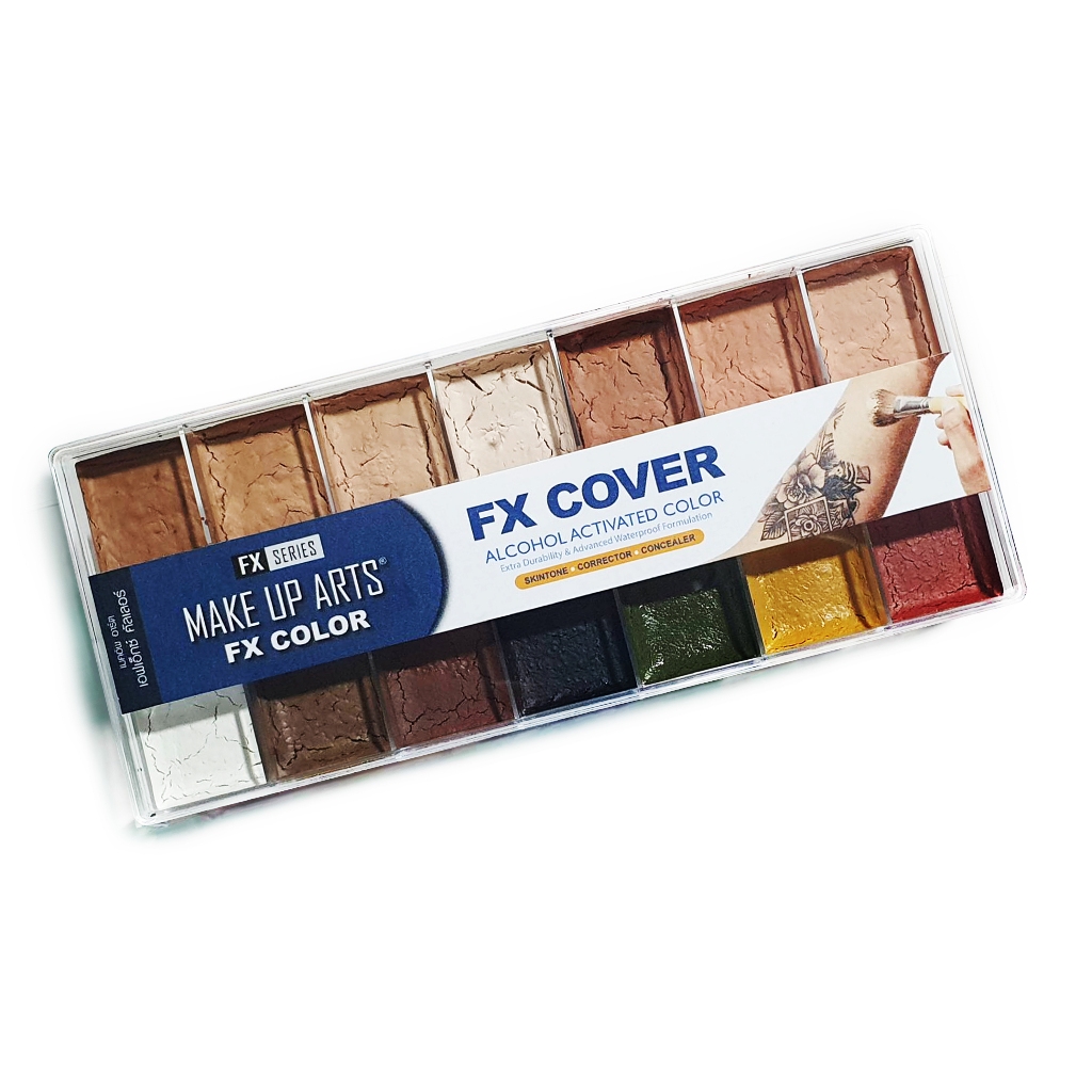 สีแอลกอฮอลปิดรอยสัก FX COVER Alcohol Activated Color Skintone + Corrector + Concealer 14 สี แถม FX Color Activator 30 มล - Image 2